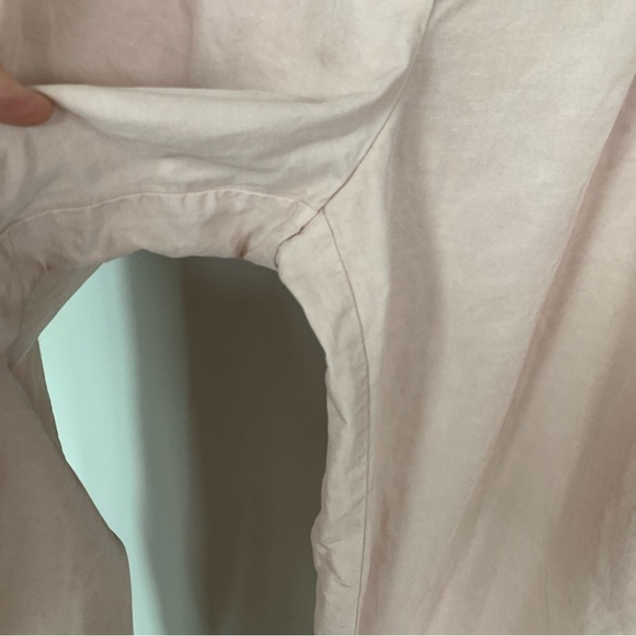 Eileen Fisher Tencel Blend Pink Wide Leg Crop Pants Size 14 - Picture 5 of 7